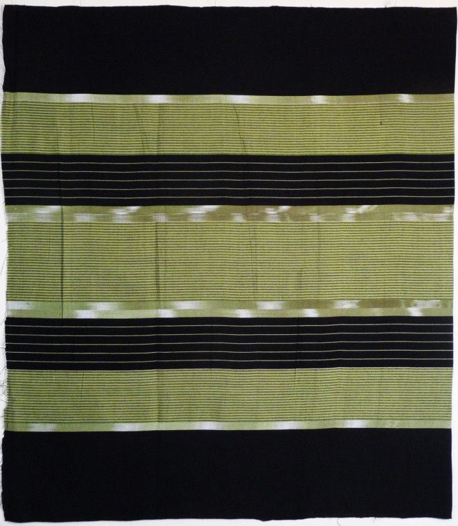Muted green and black cotton sarong
