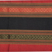 Red, Black, and Gold Sarong, Detail